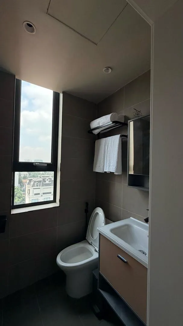 Bedroom with an Addis Ababa city view